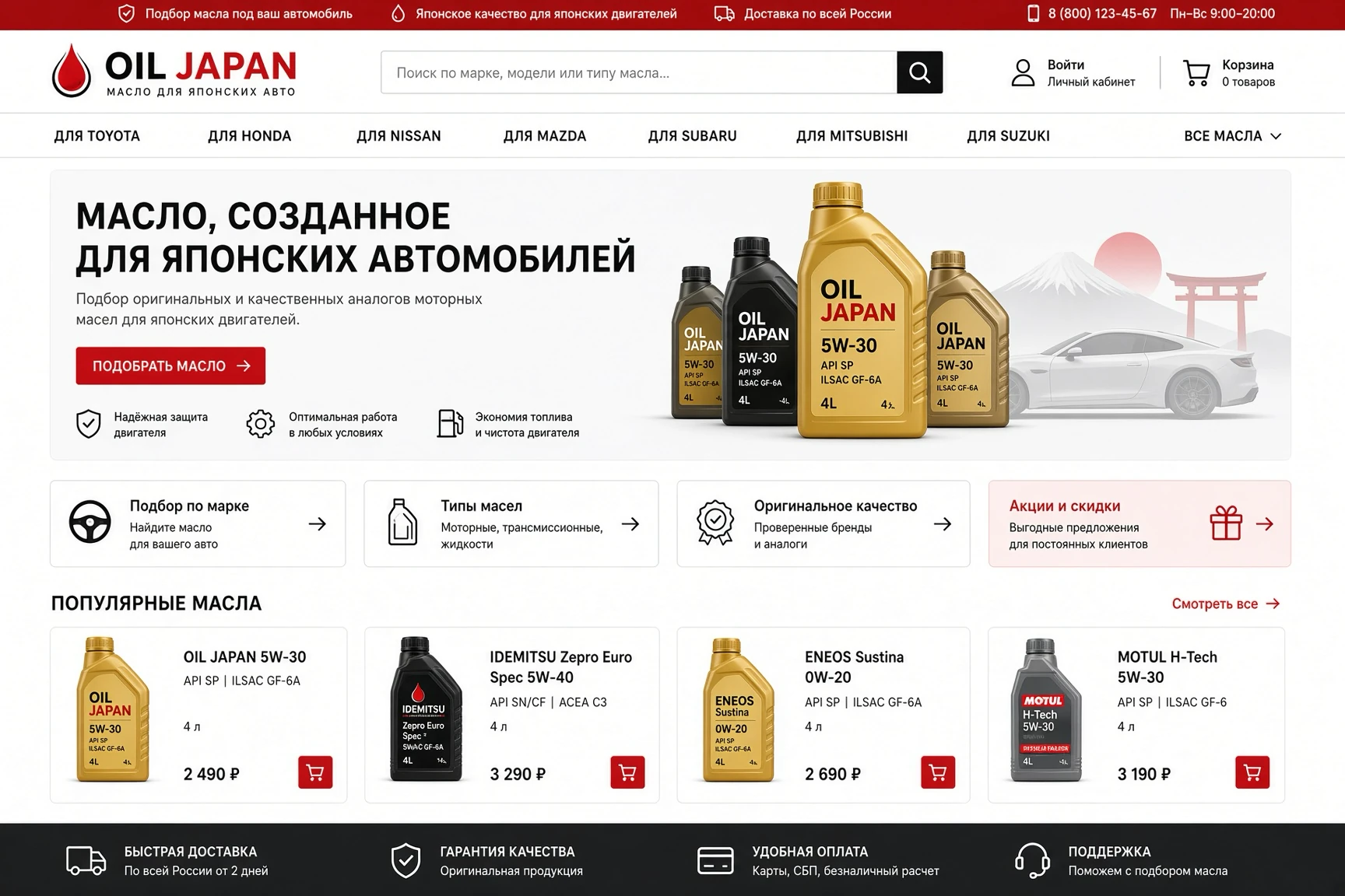 Интернет-магазин автомасел