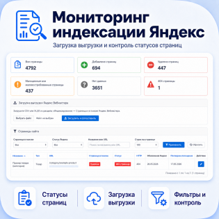 Мониторинг индексации Яндекс
